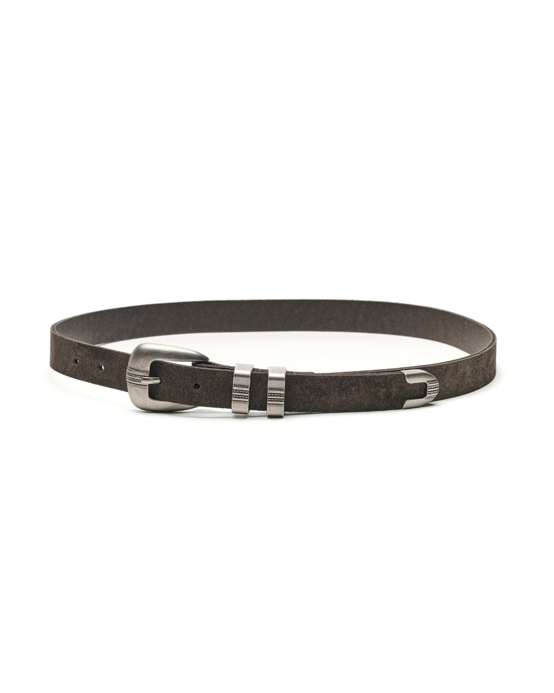JOHNNY SUEDE - CHARCOAL BROWN