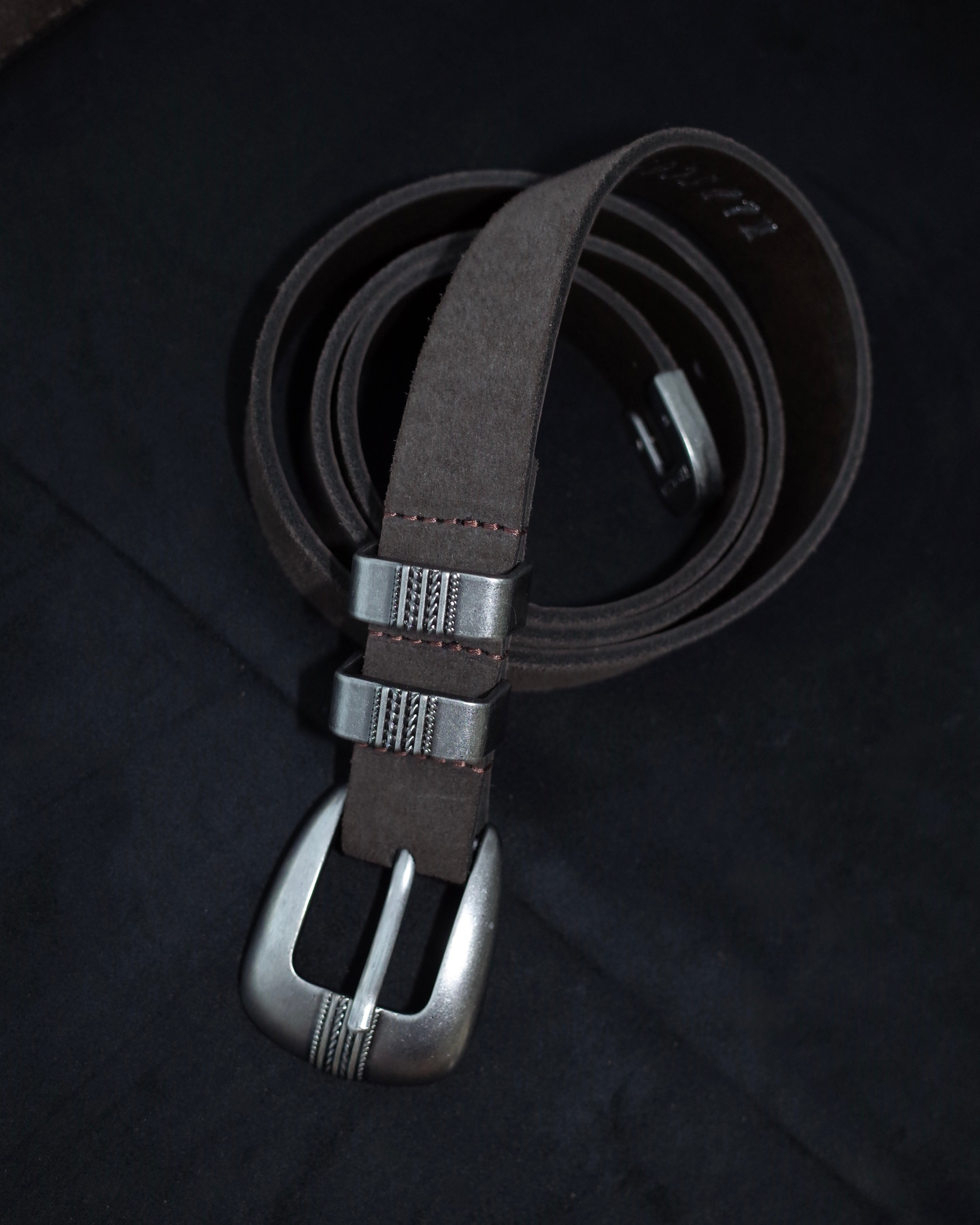 JOHNNY SUEDE - CHARCOAL BROWN