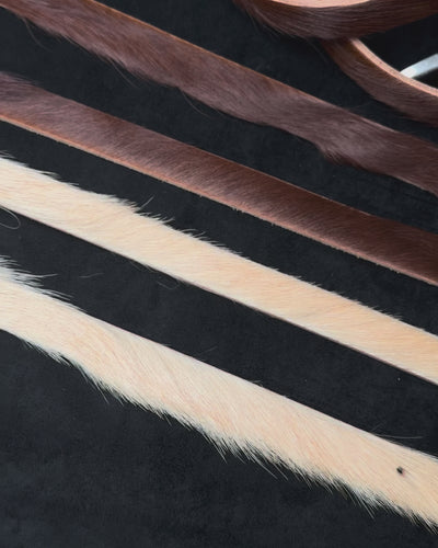 Set of leather Western Belt showcasing details